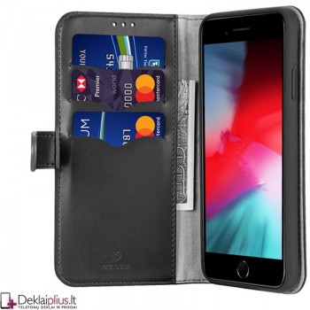 Dux Ducis Kado serijos odinis dėklas - juodas (Iphone 7/8/Se 2020/Se 2022)